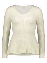 ONLY Sweter w kolorze kremowym rozmiar: M. Brązowe swetry Only, m, bez wzorów, bez ramiączek. Za 115.95 zł.