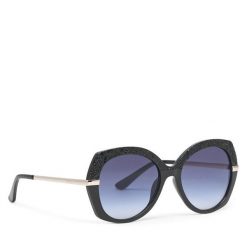 Okulary przeciwsłoneczne Guess. Czarne okulary przeciwsłoneczne Guess, z aplikacjami. Za 449.99 zł.
