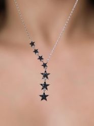 Lodie Silver Srebrny naszyjnik z elementem ozdobnym - dł. 43 cm rozmiar: onesize. Szare naszyjniki Lodie Silver, srebrne. Za 96.95 zł.