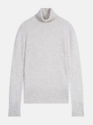 Perfect Cashmere Kaszmirowy golf "Tracy" w kolorze jasnoszarym rozmiar: L. Szare golfy Perfect Cashmere, l, bez wzorów, z kaszmiru, bez ramiączek. Za 413.99 zł.