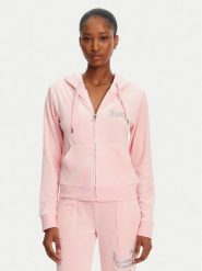 Juicy Couture Bluza Robertson JCBAS125805 Różowy Regular Fit. Czerwone bluzy Juicy Couture, xxs, bez wzorów, z syntetyku, bez kaptura. Za 309.99 zł.