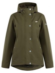 Schmuddelwedda Kurtka przeciwdeszczowa w kolorze khaki rozmiar: L. Brązowe kurtki sportowe Schmuddelwedda, l, z aplikacjami, z materiału, bez kaptura, outdoorowe. Za 281.76 zł.