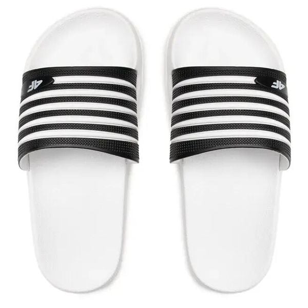 Klapki damskie 4F H4L21 KLD001. Klapki 4f, bez wzorów, z dresówki, bez obcasa. Za 93.95 zł.