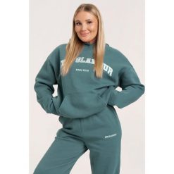 Bluza fitness damska Gym Glamour college. Niebieskie bluzy GYM GLAMOUR, m, bez wzorów, bez kaptura. Za 199.99 zł.