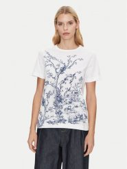Munthe T-Shirt Fedelio 251110025160 Biały Regular Fit. Białe t-shirty Munthe, bez wzorów, z bawełny, bez kołnierzyka, bez ramiączek. Za 179.99 zł.