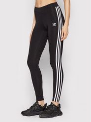 Adidas Legginsy adicolor Classics 3-Stripes HD2350 Czarny Tight Fit. Czarne legginsy Adidas, bez wzorów, z bawełny. Za 139.99 zł.