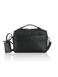 SPARWELL Skórzana torebka "Kempt katalina" w kolorze czarnym - 24 x 16 x 8 cm rozmiar: onesize. Czarne torby na ramię SPARWELL, bez wzorów, z materiału, na ramię, bez dodatków. Za 204.95 zł.