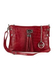 Mia Tomazzi Skórzana torebka "Abano" w kolorze czerwonym - 23 x 16 x 2 cm rozmiar: onesize. Czerwone torby na ramię Mia Tomazzi, bez wzorów, z materiału, na ramię, bez dodatków. Za 152.99 zł.