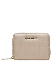 Nine West Portfel NW-W1-016-SS25 Złoty. Żółte portfele Nine West, bez wzorów, z materiału. Za 69.99 zł.