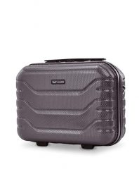 Kuferek podróżny Wings CRAKE kosmetyczka 14" DARK GREY. Szare kufry i kosmetyczki Wings, bez wzorów, z materiału, bez dodatków. Za 139.90 zł.