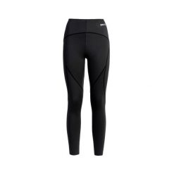 OLIMPIA Legginsy kompresyjne Slim – model taliowany z wycinanymi laserowo detala. Czarne legginsy Izas, s, bez wzorów, z materiału. Za 182.57 zł.