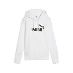 Damska bluza z kapturem z logo No.1 ESS PUMA. Białe bluzy Puma, uniwersalny, bez wzorów, z kapturem. Za 219.00 zł.
