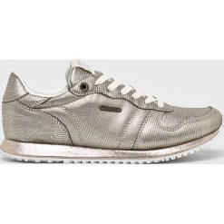 Pepe Jeans - Buty. Żółte obuwie sportowe Pepe Jeans, z jeansu, bez zapięcia. W wyprzedaży za 179.90 zł.