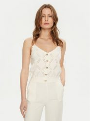Marciano Guess Top 5RGR23 5857Z Écru Regular Fit. Topy Marciano Guess, s, z aplikacjami, z syntetyku, bez kołnierzyka, bez ramiączek. Za 299.99 zł.