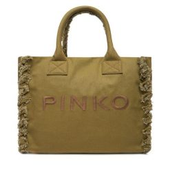 Torba PINKO. Zielone torebki klasyczne Pinko, bez wzorów, bez dodatków. Za 449.99 zł.