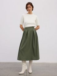 BGN Spódnica w kolorze khaki rozmiar: 40. Brązowe spódnice BGN, na co dzień, bez wzorów, maxi, proste. Za 100.99 zł.