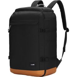 Plecak Pacsafe GO 44 L Carry-on Backpack - jet black. Czarne plecaki Pacsafe, bez wzorów. Za 676.99 zł.