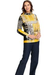 WITT WEIDEN Bluza w kolorze żółtym rozmiar: 42. Żółte bluzy WITT WEIDEN, bez wzorów, bez kaptura. Za 83.42 zł.