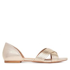 Baleriny Clara Barson. Żółte baleriny Clara Barson, bez wzorów, bez obcasa. Za 99.99 zł.