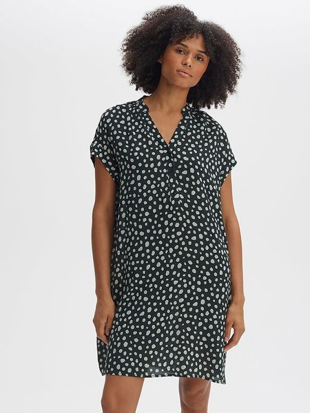 OPUS Sukienka w kolorze czarnym rozmiar: 40. Czarne sukienki Opus, bez wzorów, z wiskozy, bez kołnierzyka, bez ramiączek, mini. Za 165.31 zł.