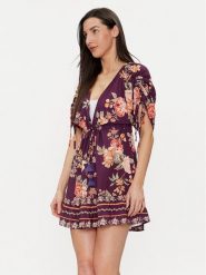 Maaji Sukienka letnia PT1867CPO603 Fioletowy Regular Fit. Fioletowe sukienki Maaji, na lato, m, bez wzorów, z wiskozy, bez kołnierzyka, bez ramiączek. Za 179.99 zł.