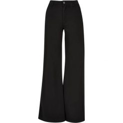 Chinosy Z Szeroką Nogawką Dla Pań I Panów. Czarne spodnie dresowe Urban Classics, bez wzorów. Za 179.99 zł.
