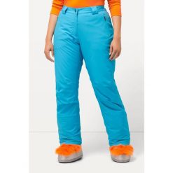 Damskie Funkcyjne spodnie termiczne wodoodporne pochodzące z recyklingu. Niebieskie spodnie narciarskie Ulla Popken, plus size, bez wzorów, z elastanu, narciarskie. Za 480.99 zł.