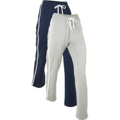 Spodnie sportowe (2 pary), długie, Level 1 bonprix ciemnoniebieski + jasnoszary melanż. Spodnie dresowe marki bonprix. Za 59.99 zł.