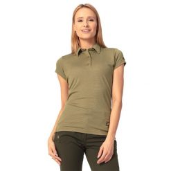 Koszulka myśliwska damska Tagart Polo Hals 2 Lady Olive. Zielone koszulki polo tagart, m, bez wzorów, z dzianiny, bez kołnierzyka, bez ramiączek. Za 209.00 zł.