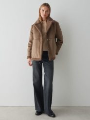 OPUS Dwustronna kurtka przejściowa "Henola" w kolorze brązowym rozmiar: 42. Brązowe kurtki Opus, bez wzorów, bez kaptura. Za 217.99 zł.