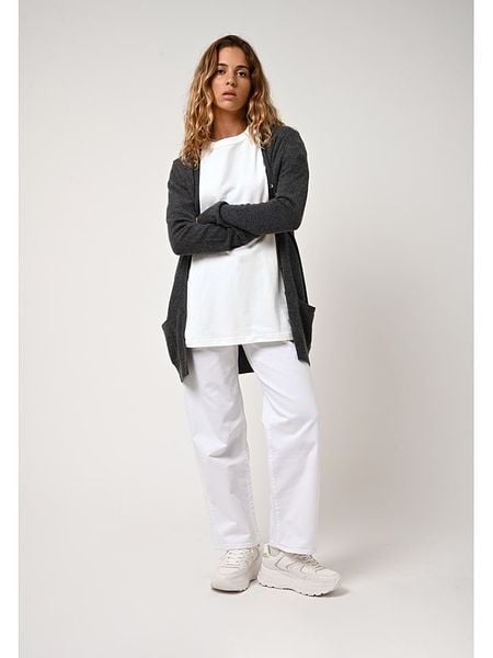 AUTHENTIC CASHMERE Kaszmirowy kardigan "Cimet" w kolorze antracytowym rozmiar: L. Czarne kardigany AUTHENTIC CASHMERE, l, bez wzorów, z kaszmiru. Za 528.34 zł.