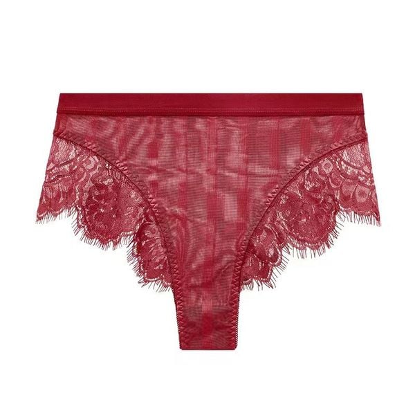 Koronkowe figi z przewiewnego materiału na co dzień Arendien. Zielone figi Intica, l, bez wzorów, z koronki. Za 79.00 zł.