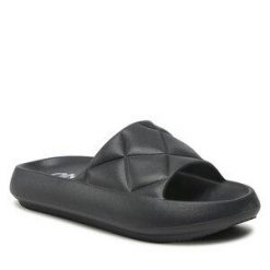 Klapki ONLY Shoes. Czarne klapki ONLY SHOES, bez wzorów, bez obcasa. Za 69.99 zł.