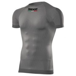 Podkoszulek rowerowy TS1. Szare koszulki sportowe SIXS, bez wzorów, ze skóry, bez ramiączek, rowerowe. Za 252.00 zł.