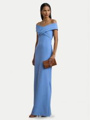 LAUREN RALPH LAUREN Sukienka wieczorowa 253936391006 Niebieski Slim Fit. Niebieskie sukienki Lauren Ralph Lauren, bez wzorów, z syntetyku, wizytowe, bez kołnierzyka, bez ramiączek. Za 889.99 zł.