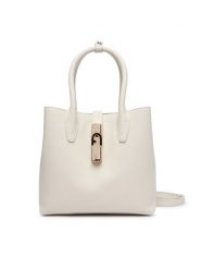 Furla Torebka Goccia S WB01949 ARE000 KH PNN00 Biały. Białe torebki klasyczne Furla, bez wzorów, ze skóry, bez dodatków. Za 1,389.00 zł.