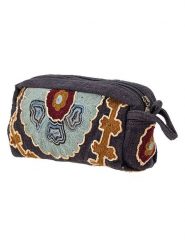 Bloomingville Kosmetyczka "Bari" w kolorze czarno-błękitnym - 25 x 13 cm rozmiar: onesize. Czarne kufry i kosmetyczki Bloomingville, bez wzorów, z materiału, bez dodatków. Za 108.99 zł.