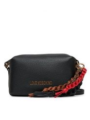 LOVE MOSCHINO Torebka JC4307PP0MK1100A Czarny. Czarne listonoszki Love Moschino, bez wzorów, ze skóry, bez dodatków. Za 749.99 zł.