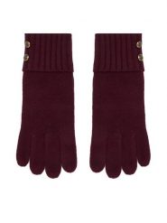 LAUREN RALPH LAUREN Rękawiczki 454P04468004 Bordowy. Czerwone rękawiczki Lauren Ralph Lauren, bez wzorów, z dzianiny. Za 329.99 zł.