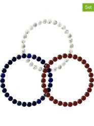 Pearline Bransoletki (3 szt.) z kamieniami szlachetnymi rozmiar: onesize. Białe bransoletki Pearline, z agatem. Za 100.99 zł.