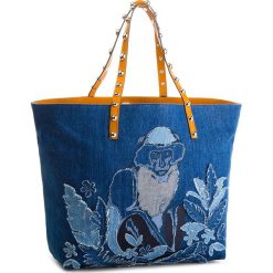 Torebka RED VALENTINO - PQ0B0631 Denim/Na SUQ. Niebieskie shopper Red Valentino, bez wzorów, z denimu, duże, bez dodatków. W wyprzedaży za 1,099.00 zł.