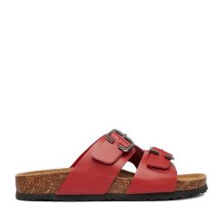 Klapki Lasocki. Czerwone klapki Lasocki, bez wzorów, bez obcasa. Za 149.99 zł.