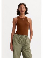 Levi's Top w kolorze jasnobrązowym rozmiar: M. Brązowe topy Levi's®, m, bez wzorów, prążkowane, bez kołnierzyka, bez ramiączek. Za 52.17 zł.