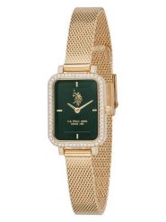U.S. Polo Assn. Zegarek kwarcowy w kolorze złoto-ciemnozielonym rozmiar: onesize. Zielone, analogowe zegarki U.S. Polo Assn., ze stali. Za 217.99 zł.