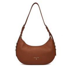 Torebka Patrizia Pepe. Brązowe torebki klasyczne Patrizia Pepe, bez wzorów, bez dodatków. Za 1,129.00 zł.