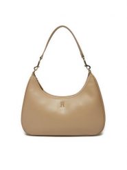 Tommy Hilfiger Torebka AW0AW16463 Beżowy. Brązowe torebki klasyczne TOMMY HILFIGER, bez wzorów, ze skóry, bez dodatków. Za 749.99 zł.