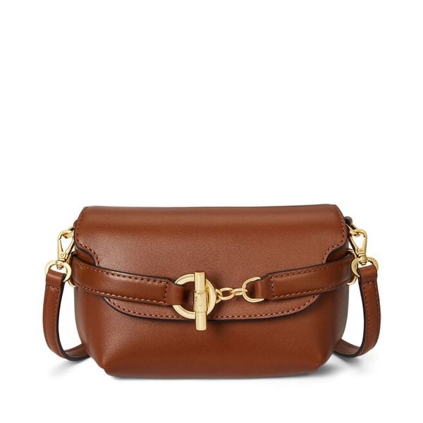 Torebka LAUREN RALPH LAUREN. Brązowe listonoszki Lauren Ralph Lauren, bez wzorów, bez dodatków. Za 1,299.00 zł.