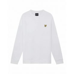 Bluza z okrągłym dekoltem Lyle & Scott. Białe bluzy LYLE AND SCOTT, na zimę, bez wzorów, bez kaptura. Za 284.10 zł.