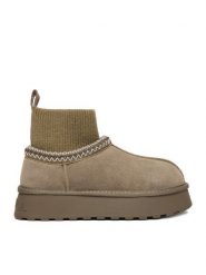 Badura Śniegowce EO-ANDREA-TS6278-01 Beżowy. Brązowe trapery i śniegowce Badura, ze skóry. Za 199.99 zł.