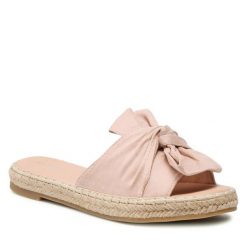 Espadryle DeeZee. Czerwone espadryle DeeZee, bez wzorów, bez obcasa, bez zapięcia. Za 89.99 zł.